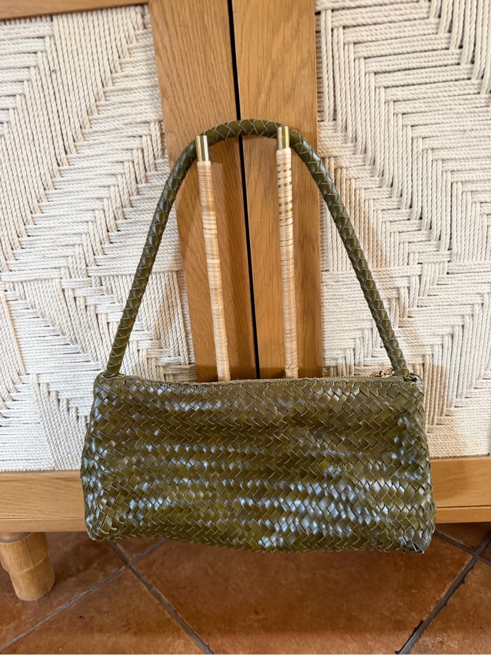 MADEWELL The Signature Woven Mini Zip Shoulder Bag $158 - Picture 4 of 5